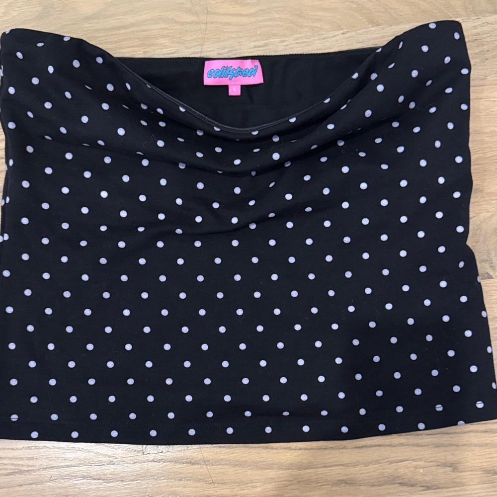 Edikted Black and White Polka Dot Top